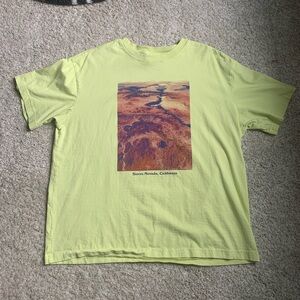 H&M Sierra Nevada California Tee - Highlighter Yellow - Mens Large